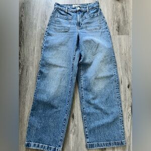 Madewell perfect vintage wide leg jean with patch pockets